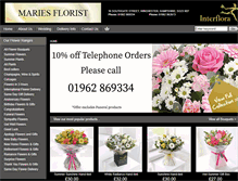 Tablet Screenshot of mariesflorist.co.uk